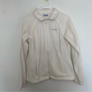 White Columbia Fleece Zip-Up